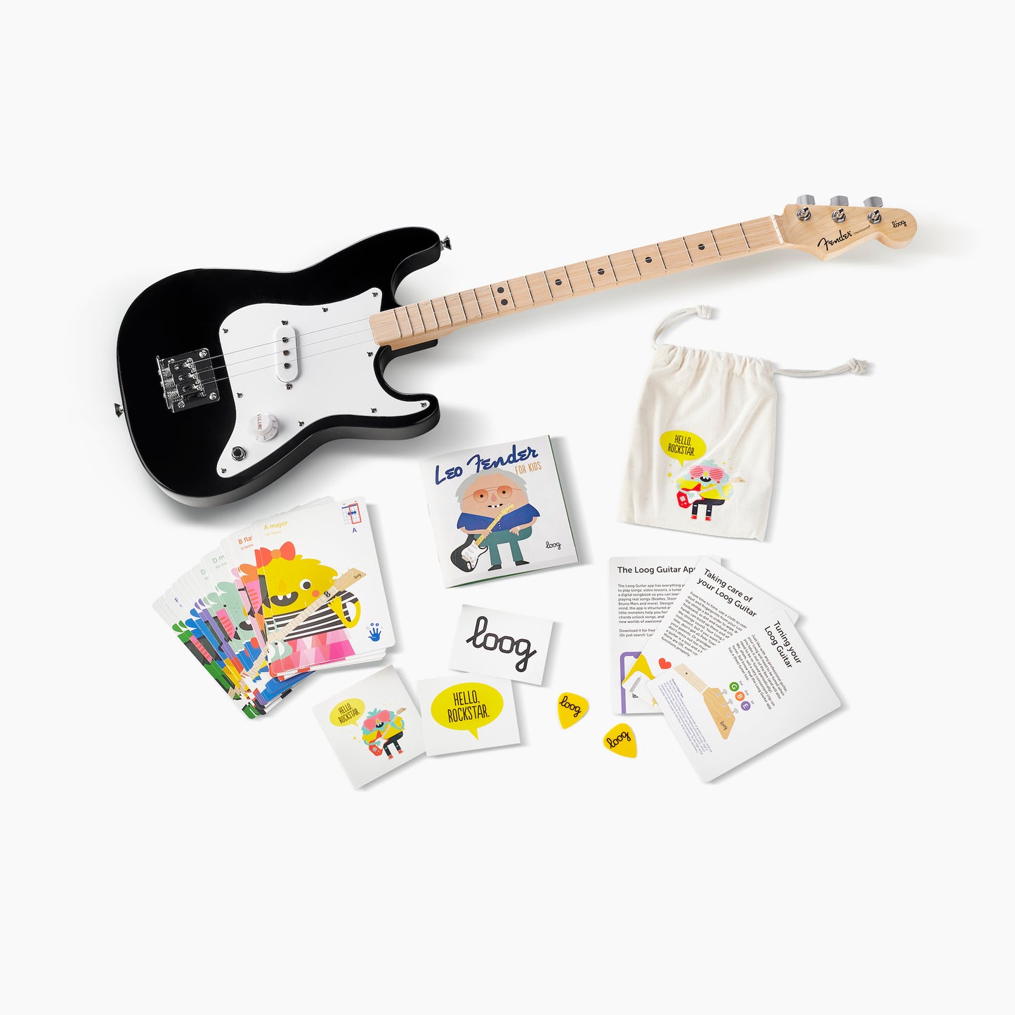 Fender x Loog Stratocaster Guitarra Eléctrica