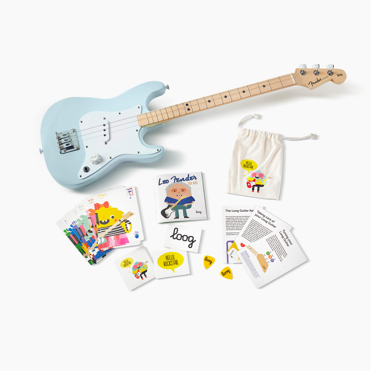 Fender x Loog Stratocaster Guitarra Eléctrica